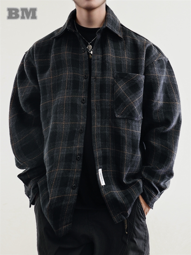 Flannel Shirt Lined - Erkek Flanel Gömlek Amerikan Vintage Sokak