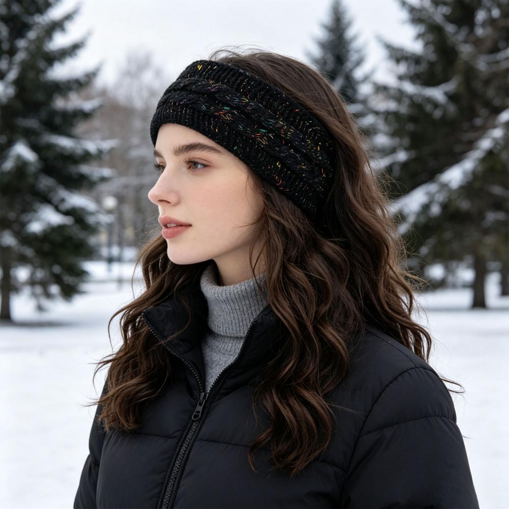 Fleece Ear Warmer Band - Kadınlar için Rahat Elastik Saç Bandı