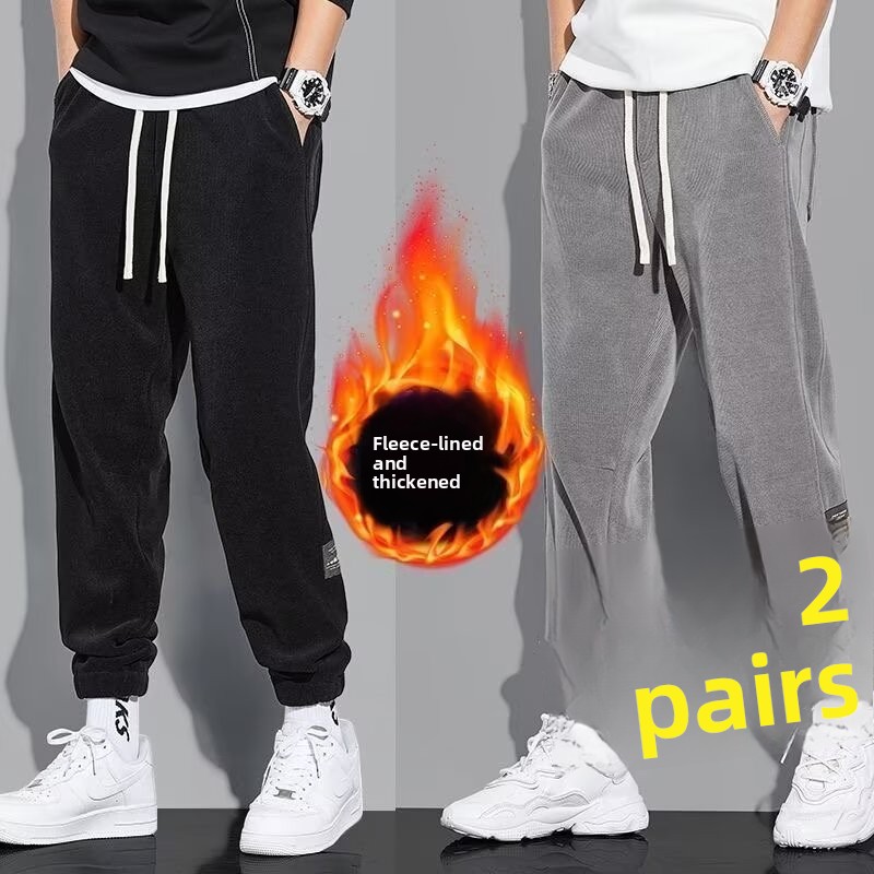 Corduroy Pant Warm - Çok Yönlü Günlük Pantolonlar Kadın Bol