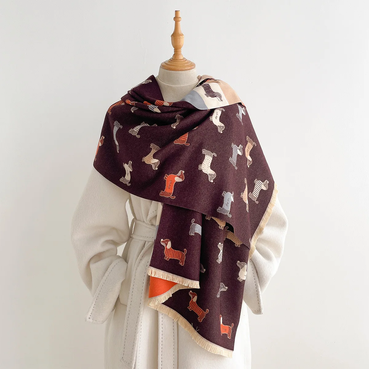 Kadife Görünümlü Kaşmir Eşarp, - Cashmere Pashmina Wrap incelemesi ve fiyatı