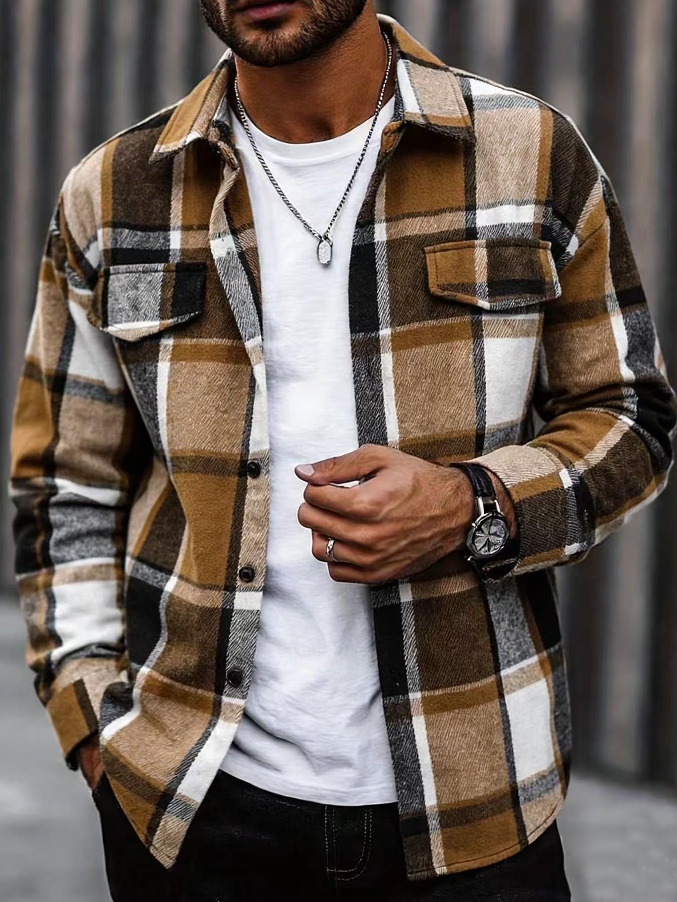 Retro Ekose Gömlek Erkekler Ra - Flannel Shirt Lined incelemesi ve fiyatı