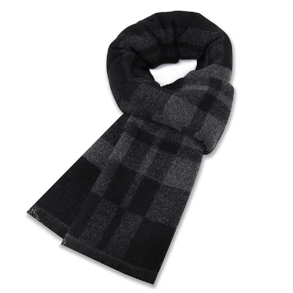 1 Adet İngiliz Siyah ve Gri Ka - Wool Scarf Men incelemesi ve fiyatı