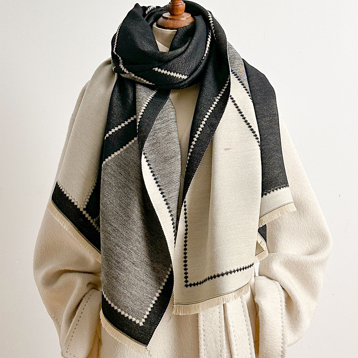 Kadınlar için İmitasyon Kaşmir - Cashmere Pashmina Wrap incelemesi ve fiyatı